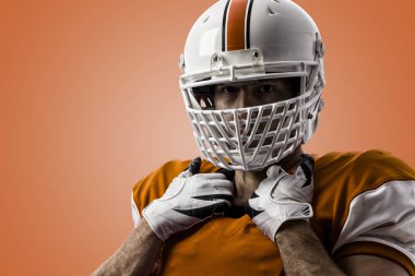 Futbolcu turuncu üniforması