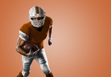 Futbolcu turuncu üniforması