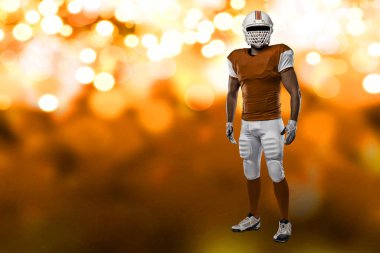 Futbolcu turuncu üniforması