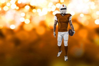 Futbolcu turuncu üniforması