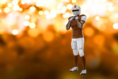 Futbolcu turuncu üniforması