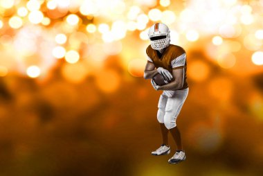 Futbolcu turuncu üniforması