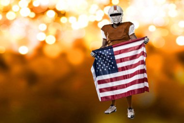 Futbolcu turuncu üniforması