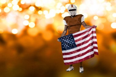 Futbolcu turuncu üniforması