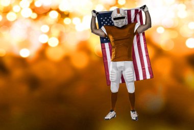 Futbolcu turuncu üniforması