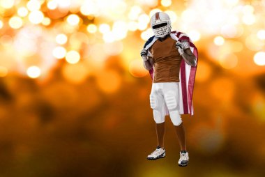 Futbolcu turuncu üniforması