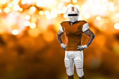 Futbolcu turuncu üniforması