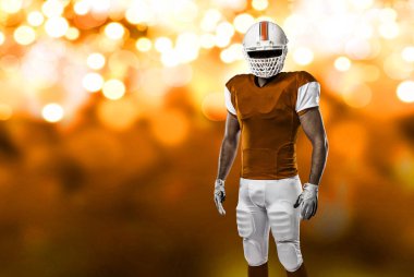 Futbolcu turuncu üniforması