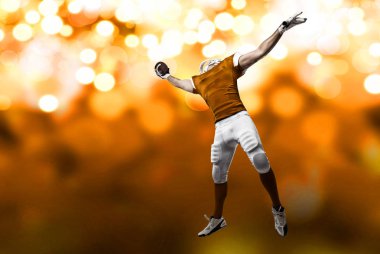 Futbolcu turuncu üniforması