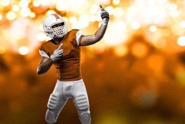 Futbolcu turuncu üniforması