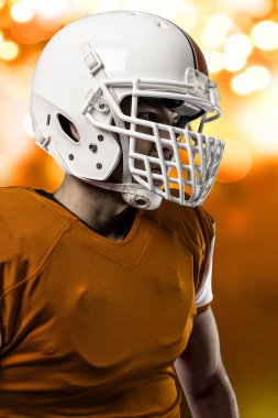 Futbolcu turuncu üniforması