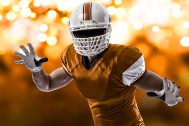 Futbolcu turuncu üniforması