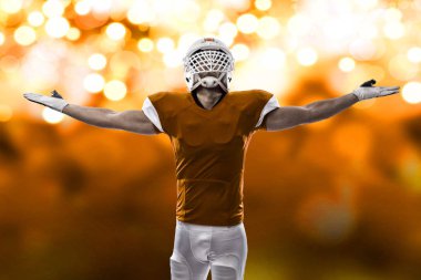 Futbolcu turuncu üniforması