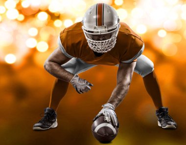 Futbolcu turuncu üniforması