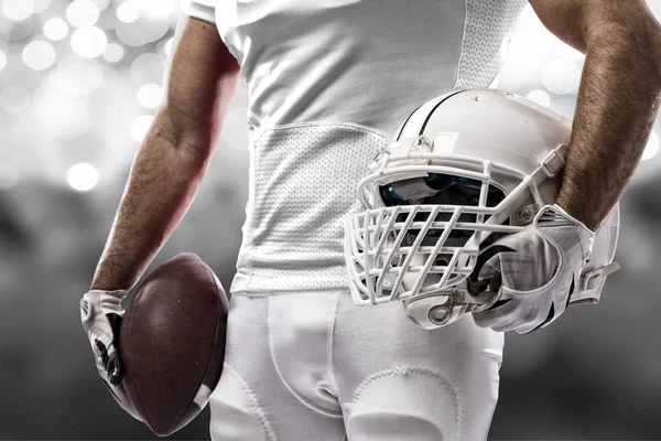 Voetballer met een witte uniform — Stockfoto