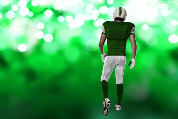 足球运动员的绿色制服， — 图库照片