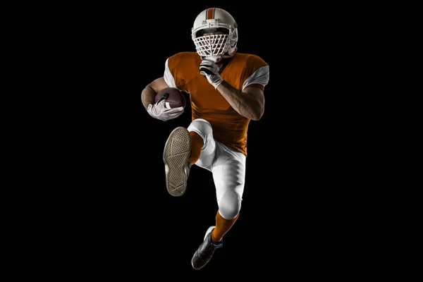 Football Player with a orange uniform — Stock Photo, Image