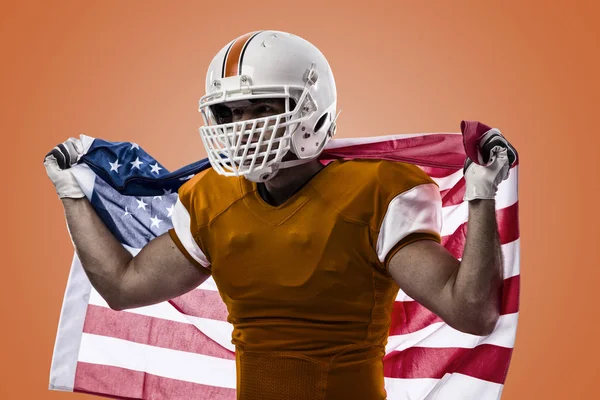 Futbolcu turuncu üniforması