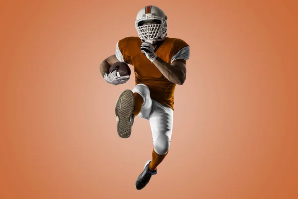 Football Player with a orange uniform