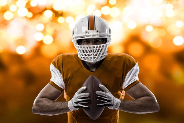 Football Player with a orange uniform