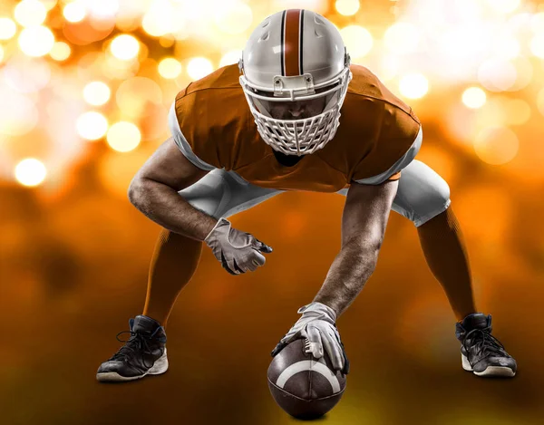 Futbolcu turuncu üniforması