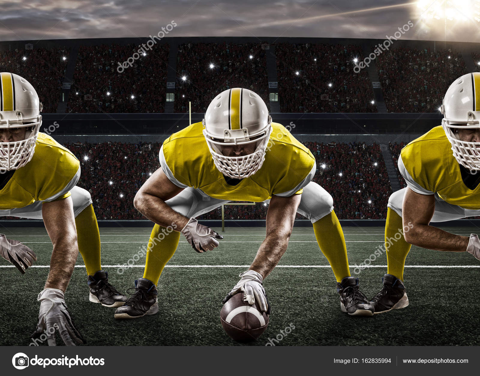 黄色い制服のフットボール選手 ストック写真 C Betochagas 黄色い制服のフットボール選手 ストック写真 C Betochagas
