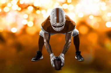 Futbolcu turuncu üniforması