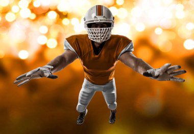 Futbolcu turuncu üniforması