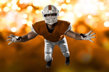 Futbolcu turuncu üniforması