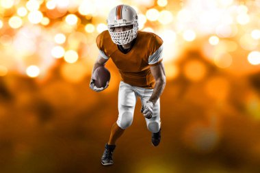 Futbolcu turuncu üniforması