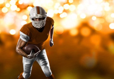 Futbolcu turuncu üniforması