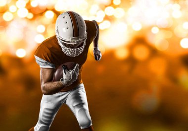 Futbolcu turuncu üniforması