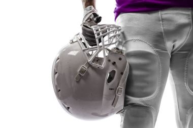 Futbolcu pembe üniforma ile