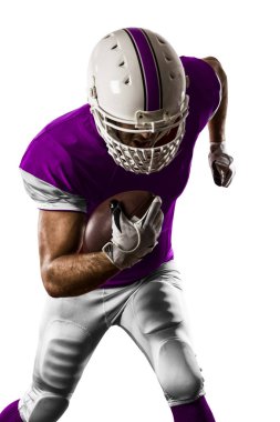 Futbolcu pembe üniforma ile