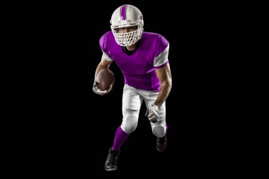 Futbolcu pembe üniforma ile