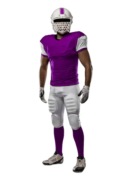 Football Player with a pink uniform — Stock Photo, Image