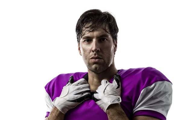 Football Player with a pink uniform — Stock Photo, Image