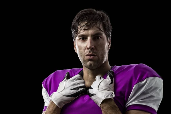 Football Player with a pink uniform — Stock Photo, Image