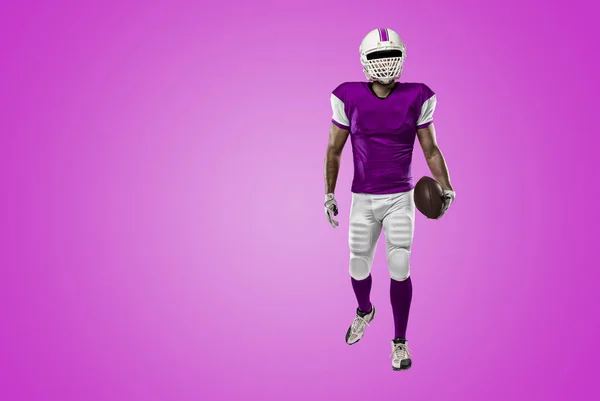 Football Player with a pink uniform — Stock Photo, Image