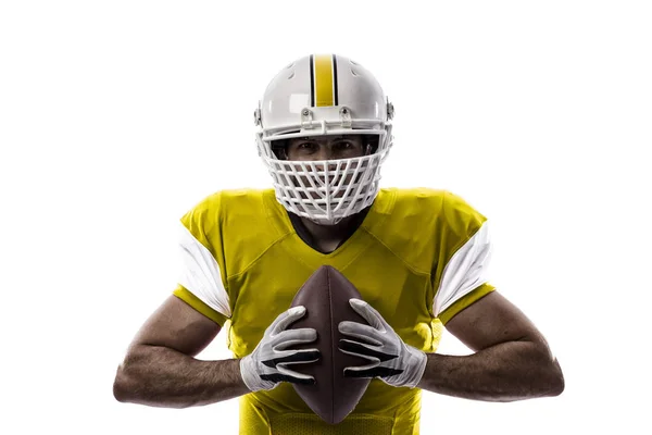 Football Player with a yellow uniform — Stock Photo, Image