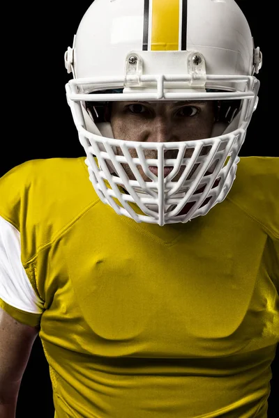 Football Player with a yellow uniform — Stock Photo, Image