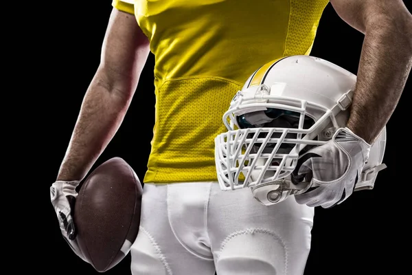足球运动员穿的黄色制服 — 图库照片