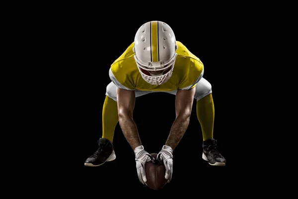 Football Player with a yellow uniform — Stock Photo, Image