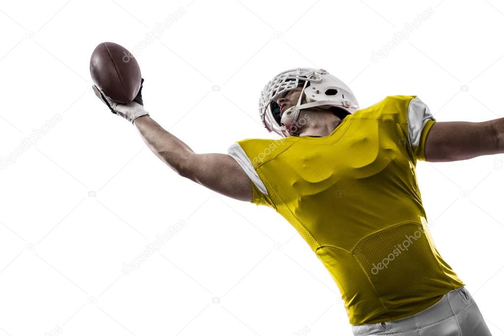 Football Player with a yellow uniform