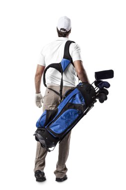 Golf oyuncu Beyaz gömlekli