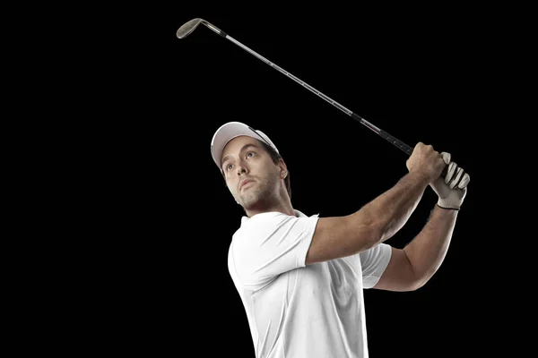 Golfspieler im weißen Hemd — Stockfoto