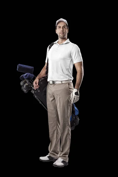 Golf Player in a white shirt — Stock Photo, Image