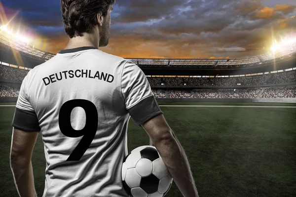 Deutscher Fußballspieler — Stockfoto