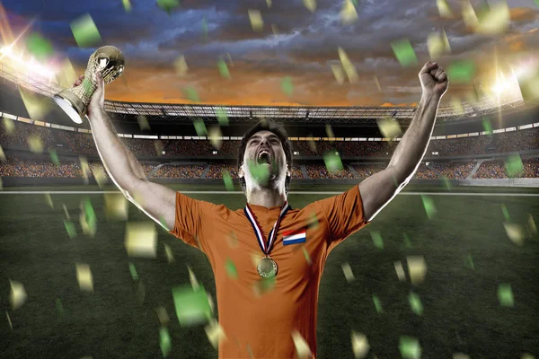 Dutchman soccer player — Stock Photo, Image