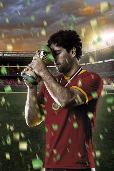 Hiszpański piłkarz — Zdjęcie stockowe